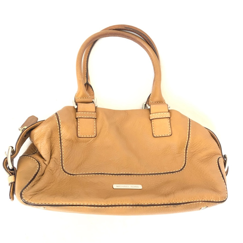 Michael Kors Cream Tan Leather Satchel Handbag